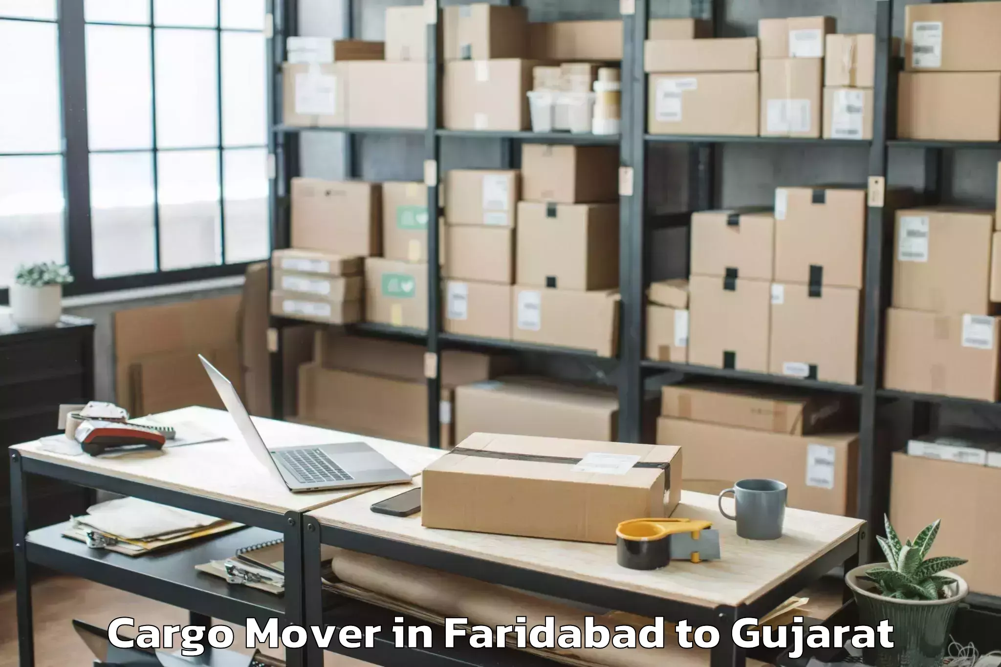 Top Faridabad to Halol Cargo Mover Available